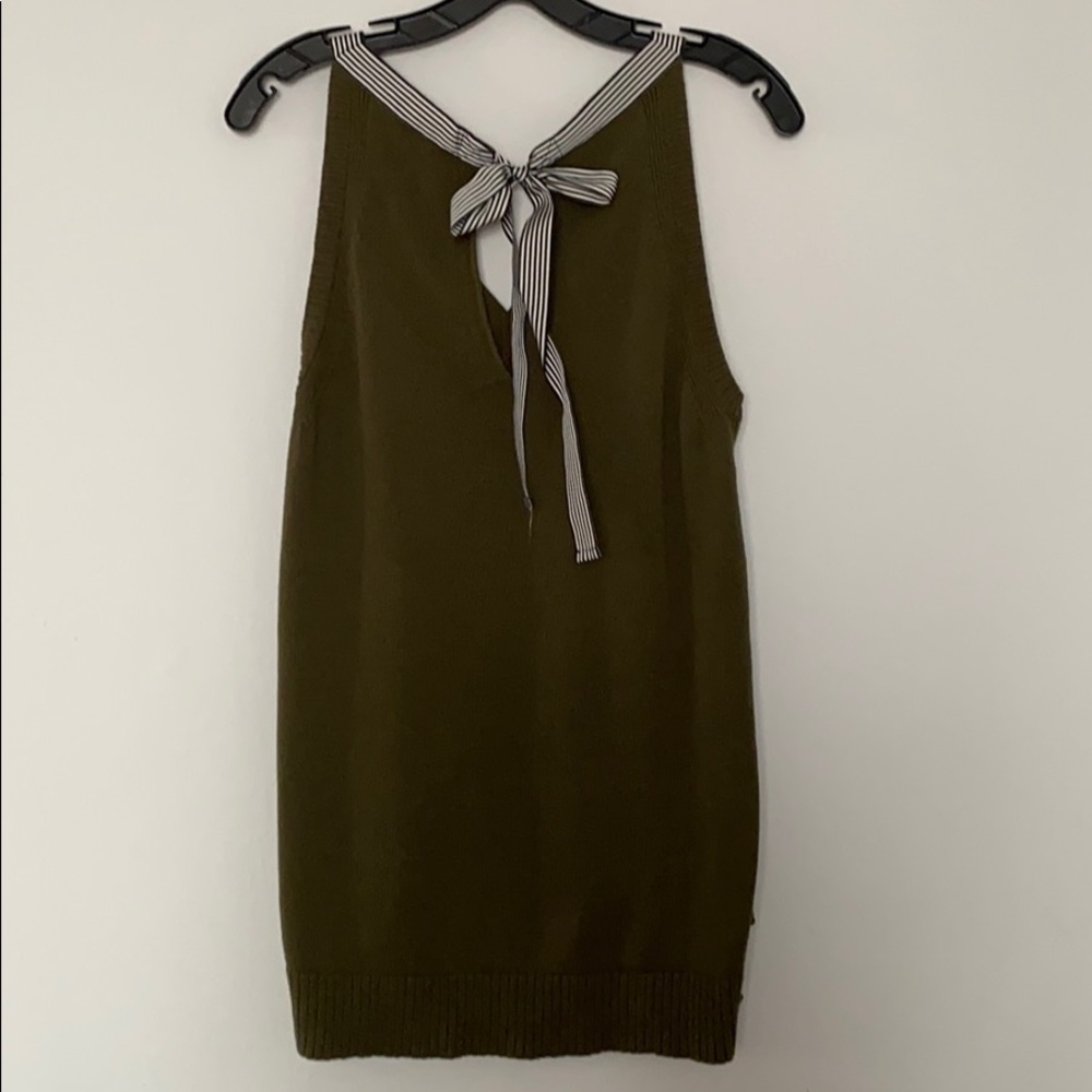 J.Crew women’s dark green sleeveless top